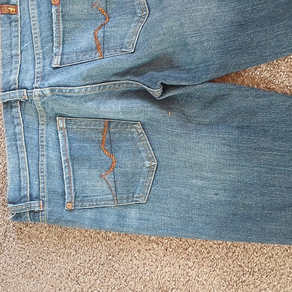 7 For All ManKind Bootcut Denim Jeans Size 31 - Picture 8 of 16